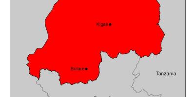 Mapa Ruandi malariju