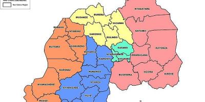 Mapa Ruandi mapu provincija