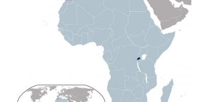 Ruandi lokaciju na svijetu mapu